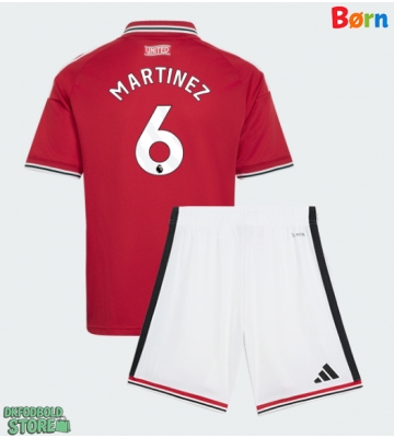 Manchester United Lisandro Martinez #6 Replika Babytøj Hjemmebanesæt Børn 2026-27 Kortærmet (+ Korte bukser)